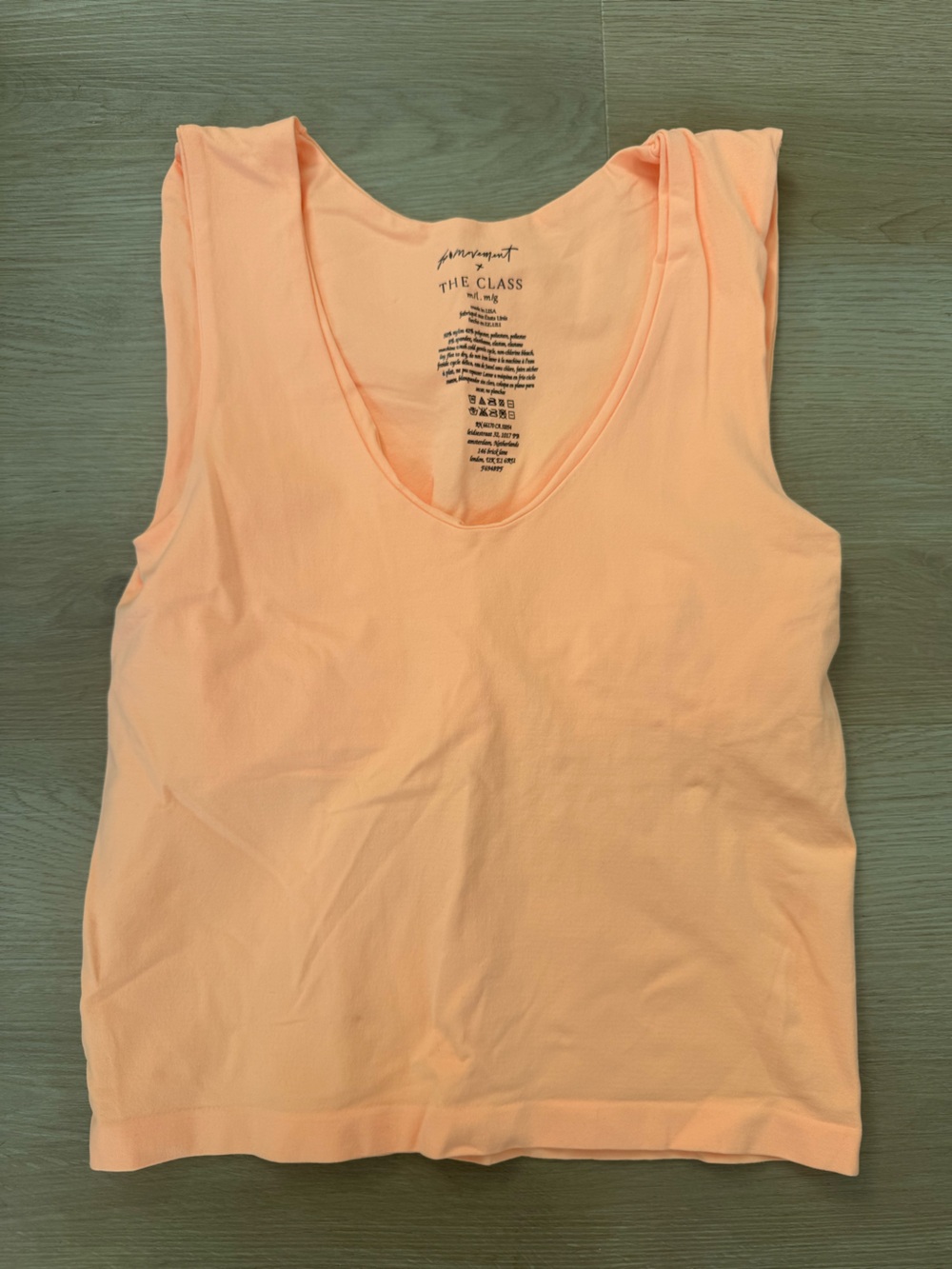 FP Movement by Free People x The Class Guava Scoop Neck Tank Top size M/L
